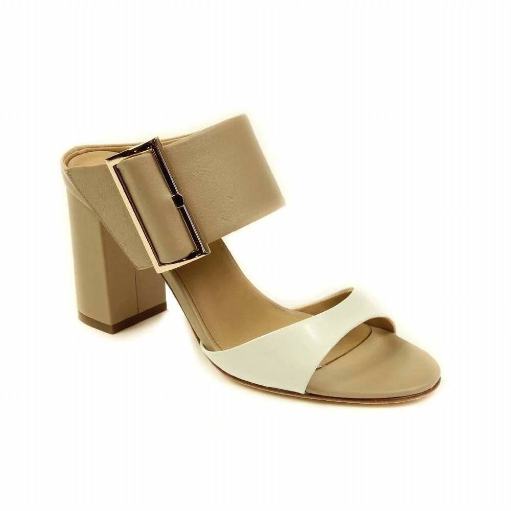 NEW VANELI women's becky dress sandals in tan & white